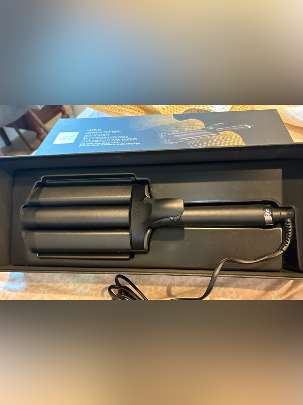 ghd Black & Gold Triple Barrel Wave Styler new open box - Picture 5 of 7